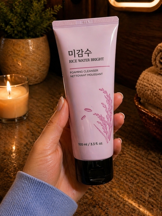 Other - K Beauty Rice Water Bright Foaming Cleanser - Pink